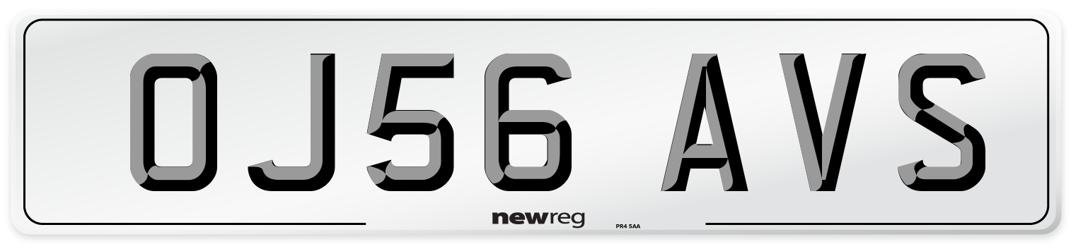 OJ56 AVS Number Plate from New Reg